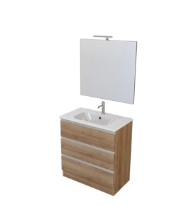 Mobile bagno 'canova' rovere, 80 cm